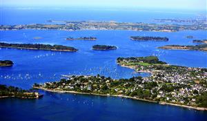 Le Golfe du Morbihan près du camping 3 étoiles Le cadran Solaire à Sarzeau, camping bord de mer Presqu'île de Rhuys, Vannes, Morbihan en Bretagne Sud