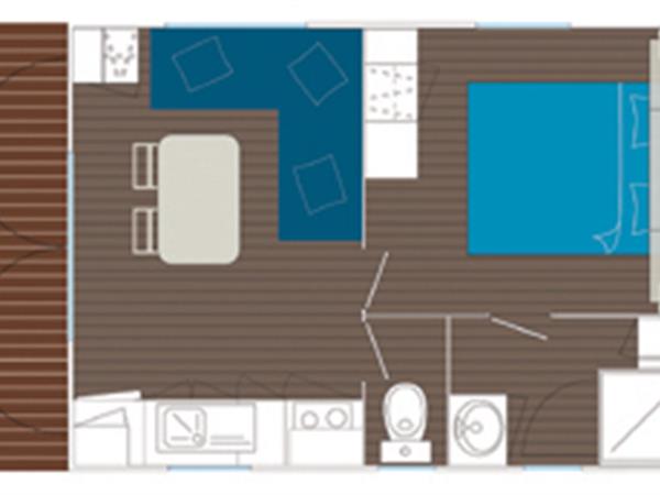 Location mobil home au camping 3 étoiles Le Cadran Solaire à Sarzeau dans la presqu'île de Rhuys près du Golfe du Morbihan en Bretagne Sud